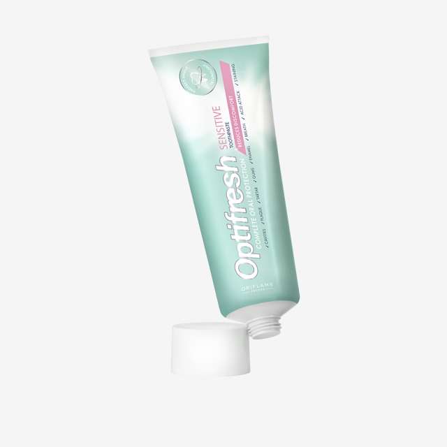 خمیردندان سنسیتیو اپتی فرش برای دندانهای حساس 75میل OPTIFRESH Sensitive Toothpaste